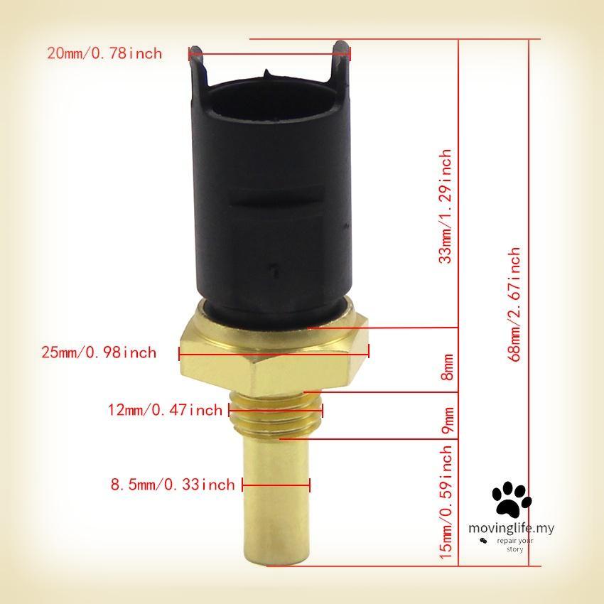 เครื่องยนต์ Cooling Water Temperature Sensor Thermo สวิทช์พัดลมหม้อน้ําสําหรับ BMW F650GS Z3 G650 Z8