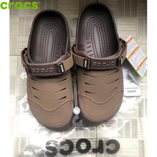 Crocs ของแท้ 100% รองเท้าแตะ รองเท้าชายหาด เสริมส้น กันน้ํา สําหรับผู้ชาย ผู้หญิง