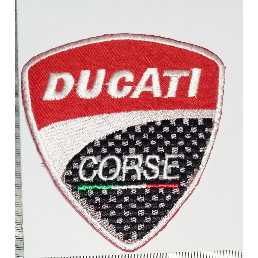 ตัวรีดเสื้อ รถมอเตอร์ไซค์ ดูคาติ Ducati  อาร์มติดเสื้อ ตัวปัก ปักเสื้อผ้าได้ งาน DIY