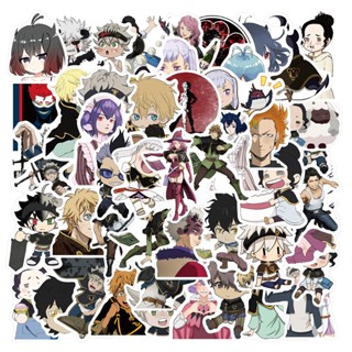 พร้อมส่ง Black clover แบล็คโคลเวอร์ sticker สติกเกอร์กันน้ำรูปแบบที่แตกต่างกัน 50ชิ้น