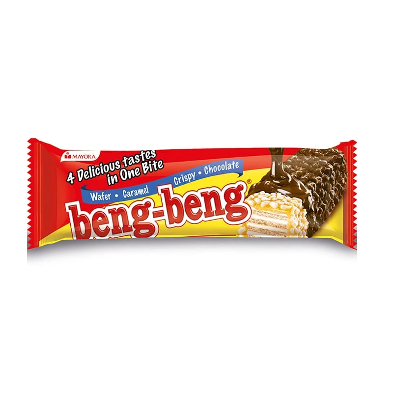 [1 แพ็ค] Beng Beng Chocolate เบง เบง ขนม เวเฟอร์ ช็อกโกแลต 20 ก. รวม 24 ชิ้น thumbnail 3