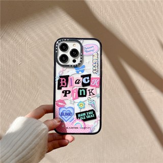 【สติกเกอร์ลีกผู้หญิง】เคสโทรศัพท์มือถืออะคริลิค แบบใส ดูดซับแม่เหล็ก พิมพ์ลายตัวอักษร สําหรับ iPhone 11 12 13 Pro Max 14 Plus 14 Pro Max case casetify