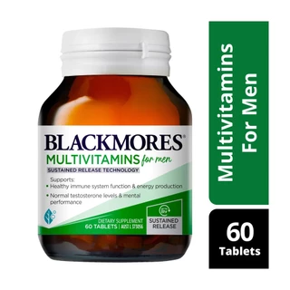 Blackmores multivitamin for men/women Sustained Release 60 เม็ด แบล็คมอร์ วิตามินรวมผู้ชาย แบล็คมอร์ วิตามินรวมผู้หญิง