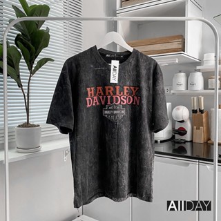 เสื้อวินเทจ  ป้ายแบรนด์Allday สกีนลายHARLEY DAVIDSON ของแท้100%