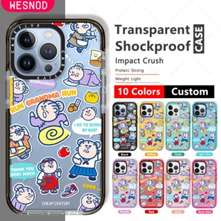 กันกระแทกใสแข็งบางใสแฟชั่น Case เคสโทรศัพท์มือถือ ลายการ์ตูน Illustrator Century Run Grandma Run สําหรับ Iphone 15 14 Pro Max 13 X Xr Xs 11 12 7 8 Plus Miniซิลิโคนนิ่มเคส tpu คุณภาพสูงยี่ห้อใสขอบเรียบโทรศัพท์มือถือฝาปิด Tifyอุปกรณ์เสริมสำหรับ