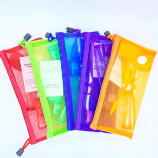 color full Dental Oral Care Orthodontic Toothbrush Kit/mesh bag