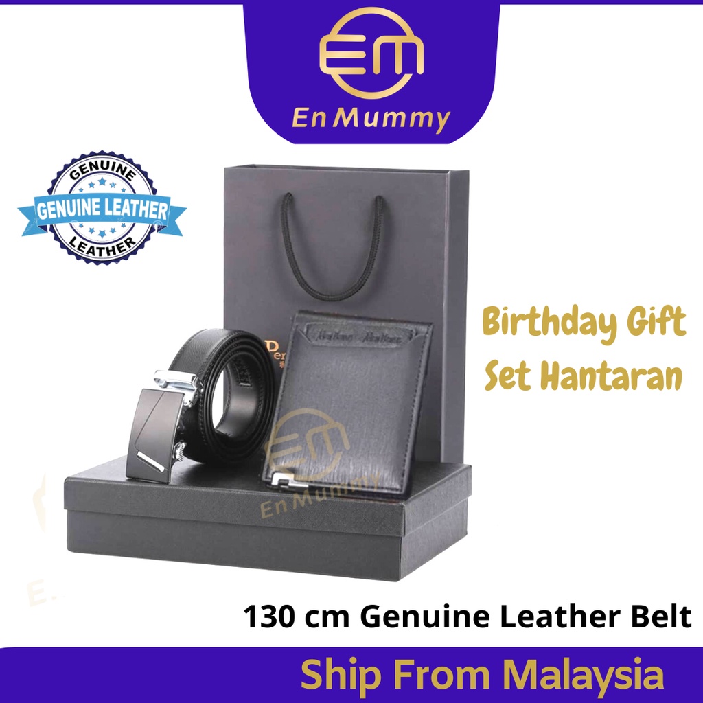 EN MUMMY Men Leather Wallet Belt Set For Branded Men Belt Men Short Wallet Set