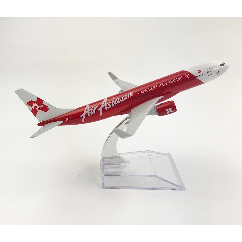 โมเดลเครื่องบิน แอร์เอเชีย Airasia X Boeing  737 - 800 ของสะสม ตั้งโชว์ ส่งจากไทย