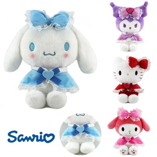 ผ้าคลุมไหล่ ประดับโบว์ ลาย Sanrio Hellokitty Cinnamoroll My Melody Kuromi เหมาะกับของขวัญคริสต์มาส สําหรับเด็ก