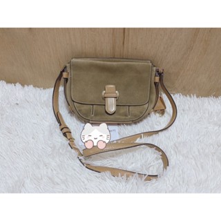 MK crossbody หนังกลับ