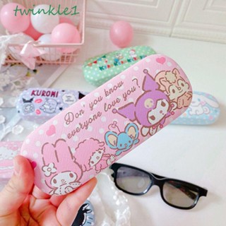 Twinkle1 ซองหนังใส่แว่นตา แบบพกพา น่ารัก เคสป้องกันแว่นตา ป้องกันการตก ความดัน กบ ผู้หญิง แว่นตาอ่านหนังสือ การ์ตูน กล่องเก็บแว่นตา