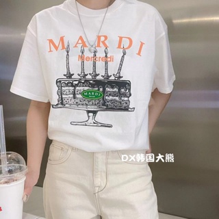 ◕▧◎BOB Mardi MERCREDI เสื้อแขนสั้น พิมพ์ลายหมากรุก ลูกสุนัข ดอกไม้ SML2XL3XL