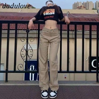 DaDulove💕 New Korean Style Womens High Waist Jeans Fashion Loose Wide Leg Pants Large Size Straight Leg Pants