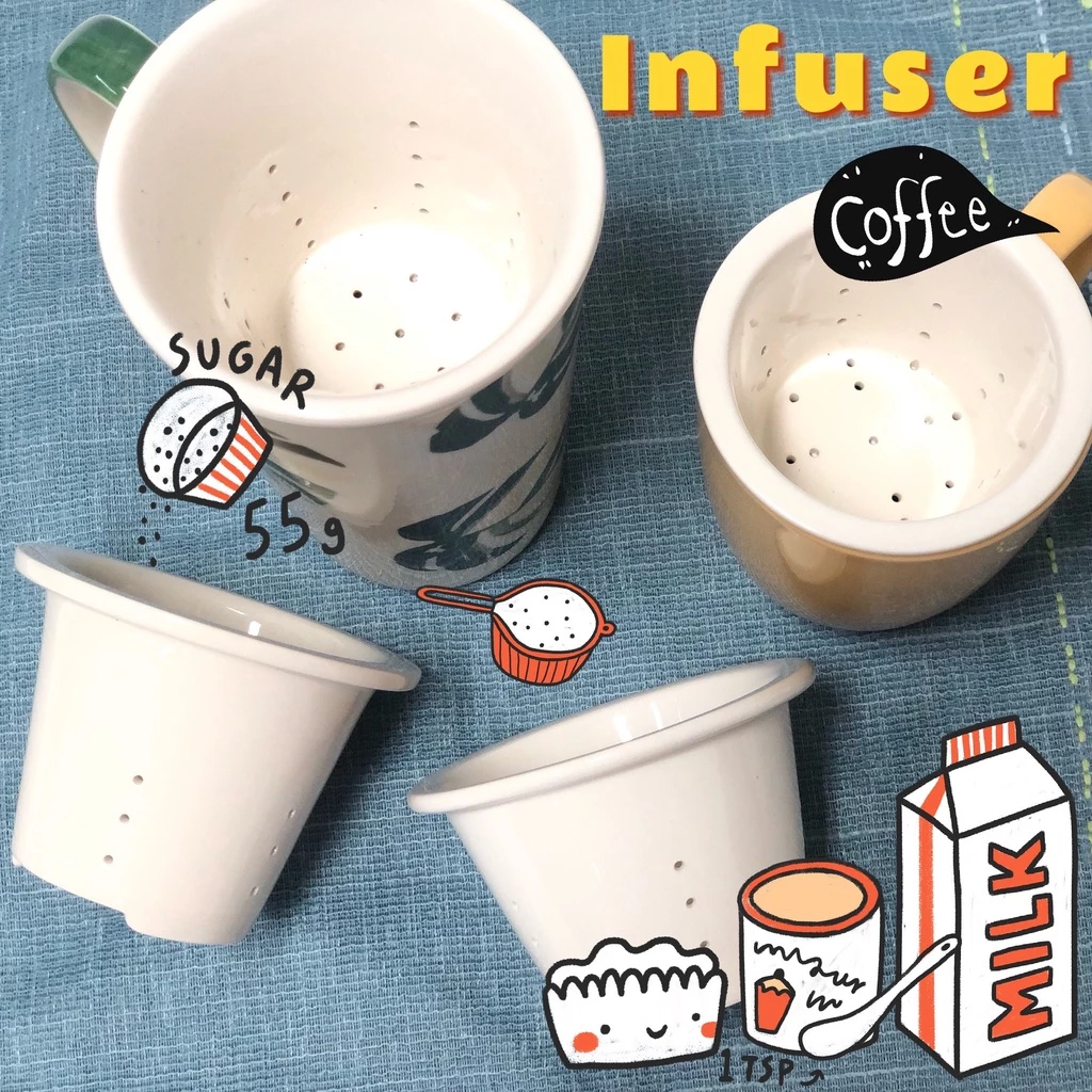 INDRA CERAMIC ที่กรองชา สำหรับกรองชา-กาแฟ น้ำหนักเบา ทำความสะอาดง่าย (มีให้เลือก 5 แบบ) เซรามิกเข้าไมโครเวฟได้
