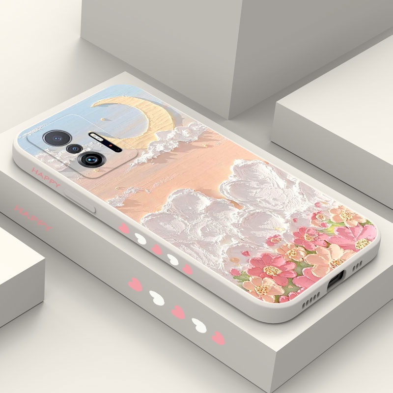 ดอกไม้น้ํามันเคสโทรศัพท์สําหรับ Xiaomi Mi 15T 14T 13T 12T 11T 10T Pro Lite แฟชั่น Mi 9T Pro สบายรู้สึกฝาครอบ