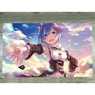 แผ่นรองเมาส์ ลายการ์ตูนอนิเมะ Yugioh Playmat Re:Zero CCG TCG สําหรับเล่นเกม