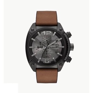 ✴️แท้ 💯% DIESEL OVERFLOW ANALOG DISPLAY CHRONOGRAPH BROWN LEATHER MENS WATCH Style No: #DZ4317