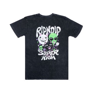 SLUM LTD - RIPNDIP F22 Super High Tee Black Mineral Wash