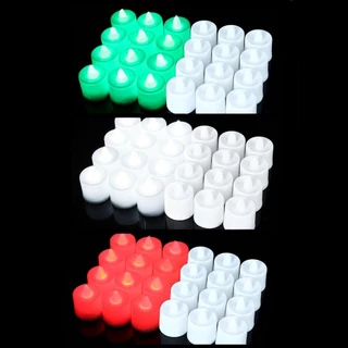 เทียน LED ตกแต่ง งานแต่ง งานเลี้ยง ปลอดภัย ไหม้ เหมาะกับทุกบรรยากาศ เค้กวันเกิด Halloween ฮาโลวีน วาเลนไทน์