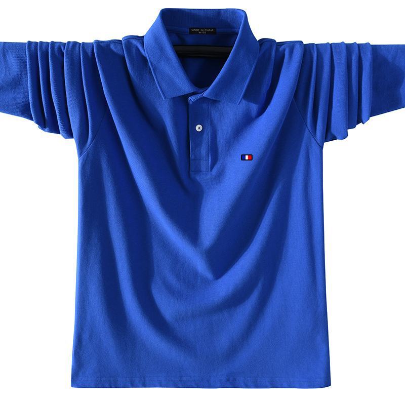 BXS-5XL Fashion Sportswear High Quality New-Design Men's Polos Shirts Long Sleeve 100% Cotton Casual Polos Homme Lap #2