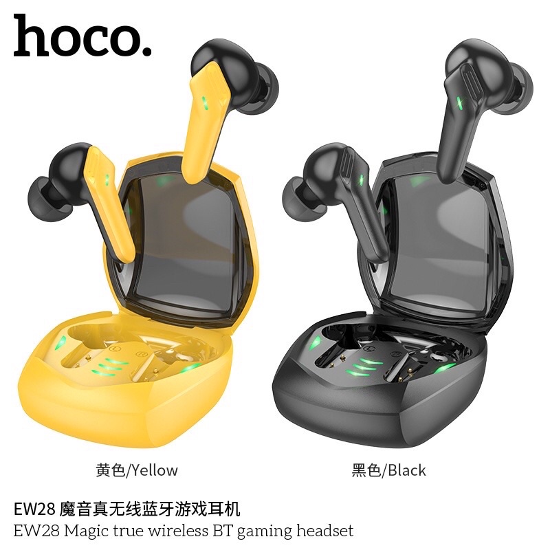 Hoco EW28 Magic true wireless BT gaming headset หูฟังบลูทูธ หูฟังไร้สาย หูฟังรุ่นไหม่ล่าสุด ของแท้100%