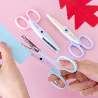 Peach Art lace scissors DIY paper cuttings Stationery  students