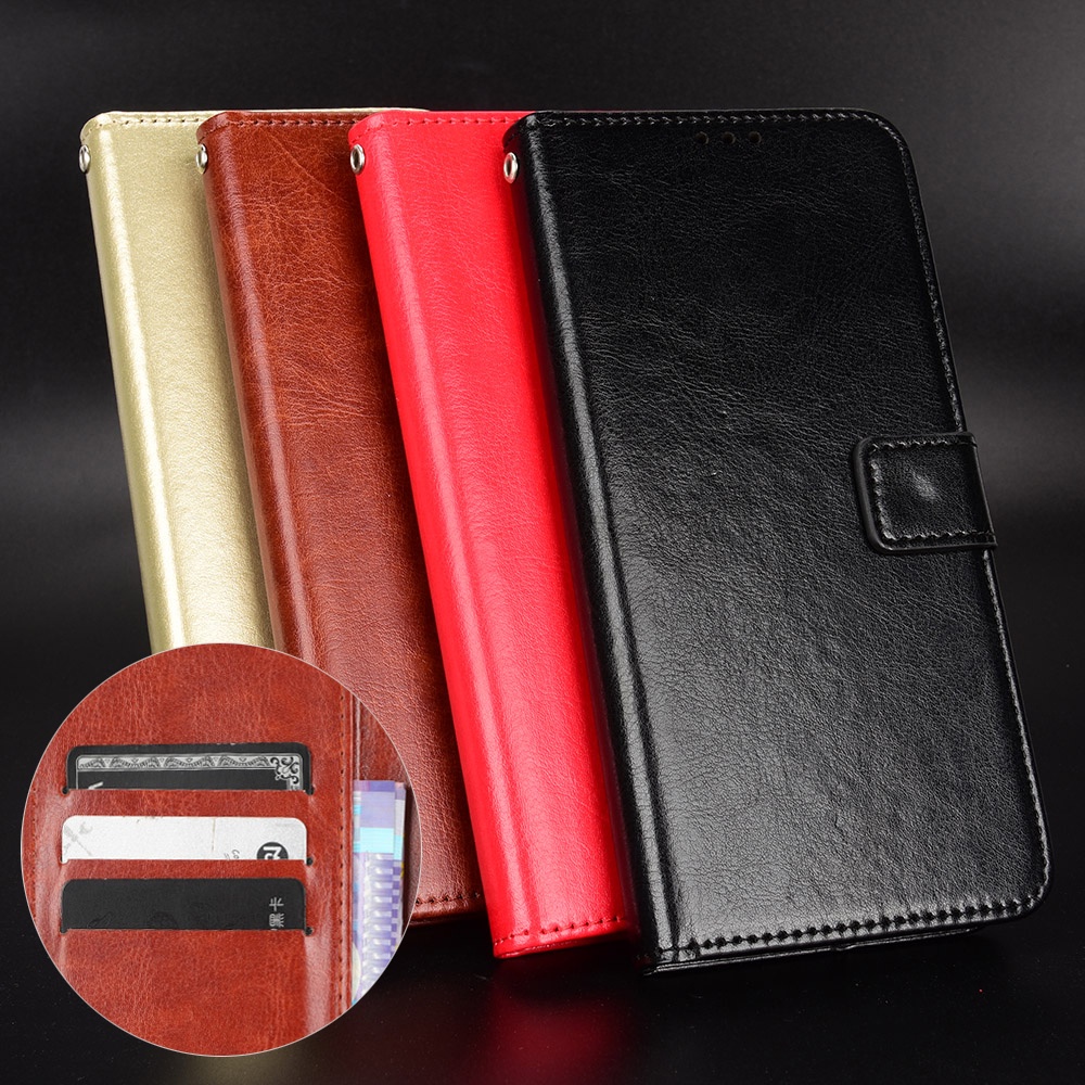 โมโตโรล่า Case for Motorola Moto E7 E7i Power E6 Plus E6s 2020 E40 E20 E22 E32 G7 Plus Power G71 G72 เคสโทรศัพท์มือถือหนัง PU นิ่มฝาพับ พร้อมช่องใส่บัตร และขาตั้ง สไตล์เรโทร สําหรับ Retro PU Leather Case Wallet ซองมือถือ ฝาพับหนัง