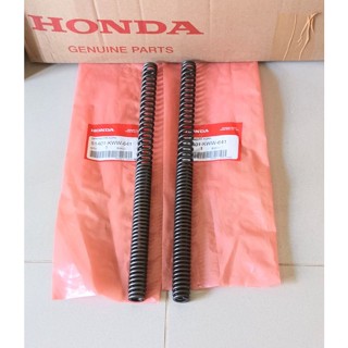 สปริงโช๊คหน้า/Honda/ W110i NEW, ดรีม110i SUPER CUP, แท้เบิกศูนย์(51401-KWW-641)ต่อคู่ ยาว 29.5 ซ.ม