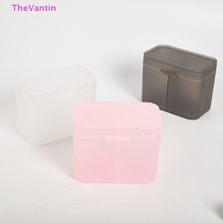 Thevantin กล่องเก็บแปรงแต่งหน้า สําลีแผ่น สองช่อง