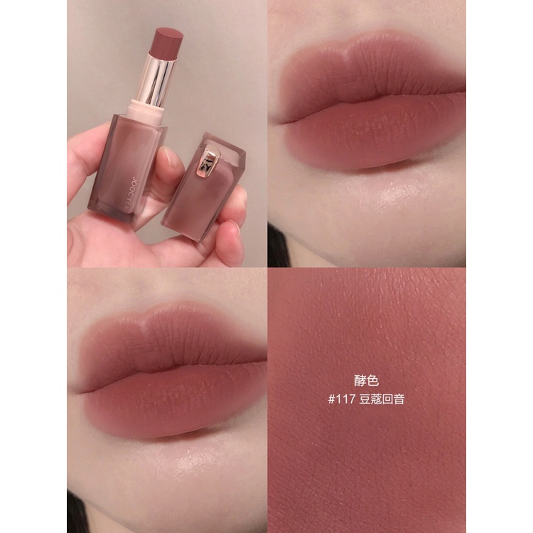Joocyee Pink Mist ลิปสติก เนื้อแมตต์กํามะหยี่ 121 117