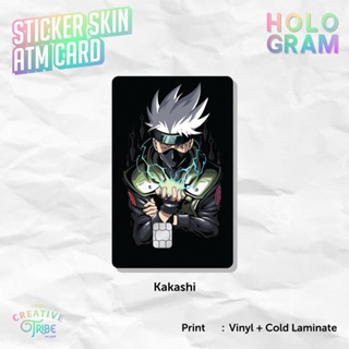 Kakashi Hatake - สติกเกอร์การ์ดผิว HOLOGRAM - Vinyl ATM Etoll สติกเกอร์นารูโตะ