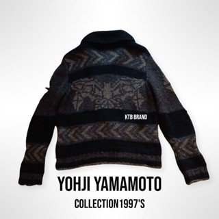 เสื้อyohji yamamoto knit vintage แบรนด์เนมแท้100%