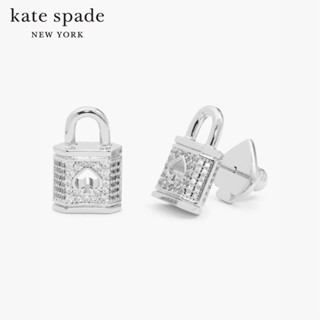 KATE SPADE NEW YORK LOCK AND SPADE PAVE STUDS K9466 ต่างหู