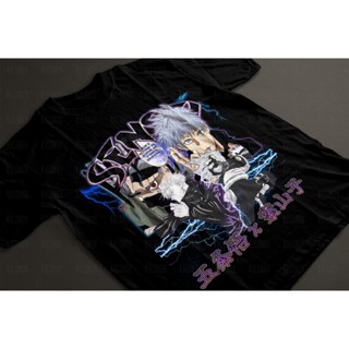 kakashi x gojo Bootleg เสื้อวง คาคาชิ โกโจ ป้ายhiptrack เสื้อbootleg เสื้อanime เสือการ์ตูน vtg.