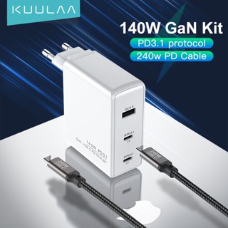 Kuulaa ที่ชาร์จ usb PD 4.0 3.0c 14 13 pro max 140w สําหรับแล็ปท็อป