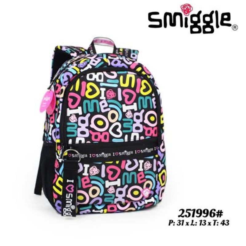 Smiggle I LOVE SMIGGLE กระเป๋าเป้สะพายหลัง (B32)