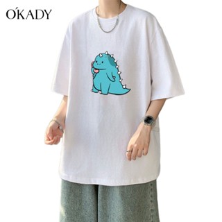 OKADY เสื้อยืดคอกลม ไม่ย้วย ไม่ต้องรีด รุ่น Ultra Soft Non-Iron ผ้านุ่มใส่สบายมาก คอกลม Set Basic