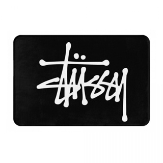 พร้อมส่ง พรมเช็ดเท้า ผ้าสักหลาด กันลื่น ลายโลโก้ Stussy ขนาด 16x24 นิ้ว แห้งเร็ว สําหรับห้องน้ํา