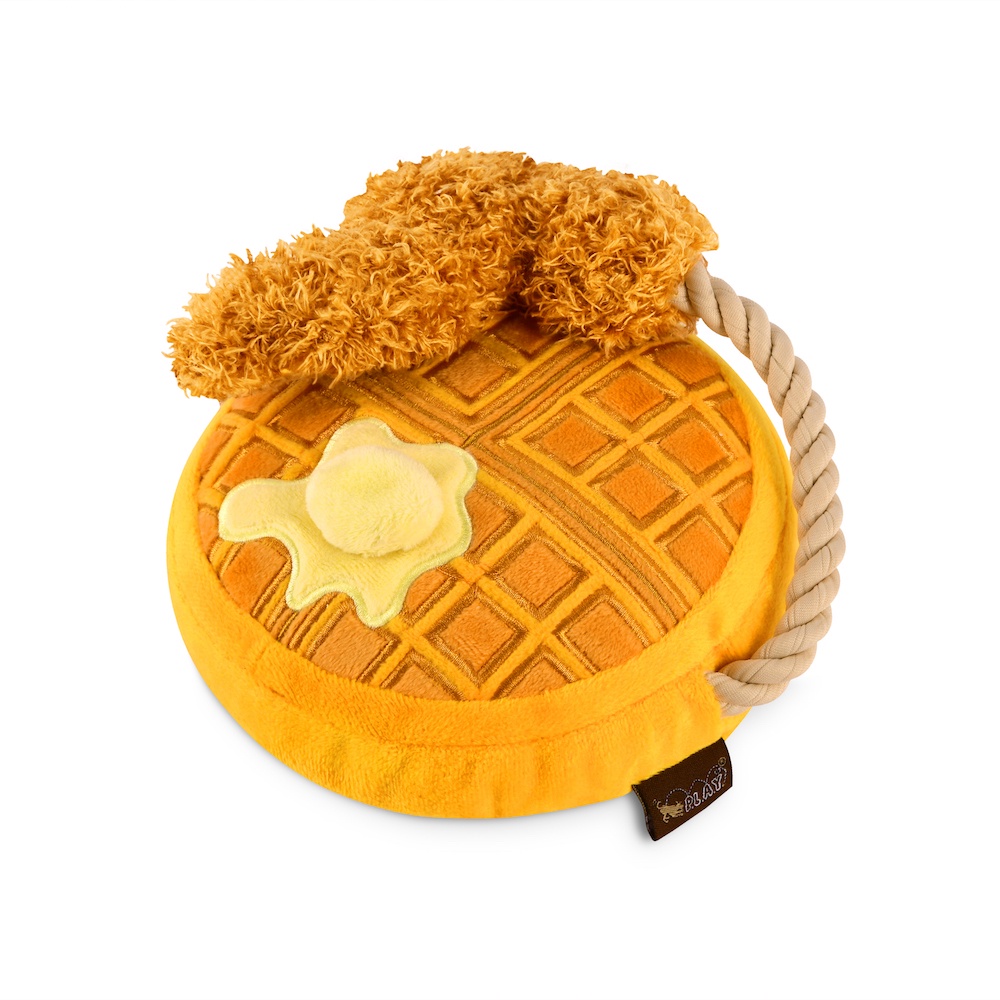 PLAY Chicken & Woofles ตุ๊กตาหมาไก่ทอดวาฟเฟิล Plush Dog Toy