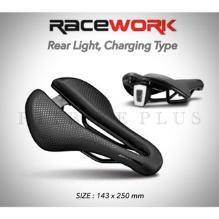 เบาะจักรยาน Racework รุ่นมีไฟท้าย(ชาร์ทได้) นั่งนุ่มสบาย