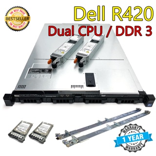 Server Dell R420 CPU E5-2420x2 RAM32GB SAS3TBx2 Dual Power x 2