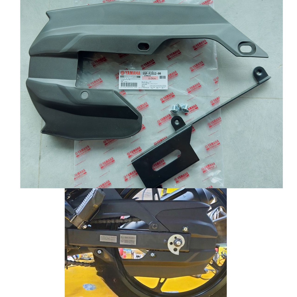 LC135 V2 V3 V4 V5 V6 V7 V8 CHAIN CASE COVER RANTAI + BRACKET PNP PLUG N PLAY เท่านั้น V3 V4 V5 V6 V7