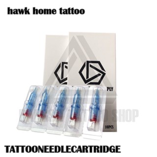 ตลับหมึกสำหรับเครื่องสัก ตลับฮอคแบ่ง ตลับฮอคสำหรับลงสี-เงา หน้าตรงHome Cartridges Needles