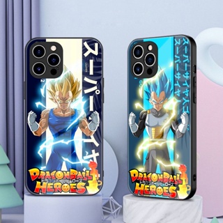 เคสโทรศัพท์มือถือกระจกนิรภัย ลาย Dragon Ball Vegeta IV สําหรับ iPhone 14 13 12 11 Pro max mini 7plus 8plus 7 8 6 6s plus x xs xr xsmax