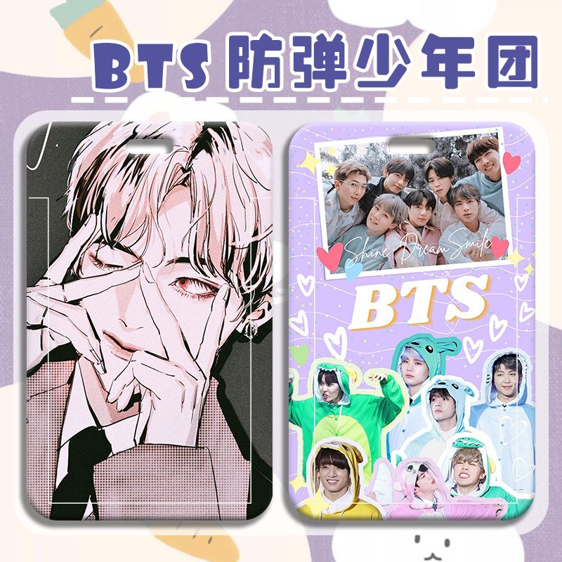 K-POP BTS Instagram Custom Student ID Card Personal ID Card Holder MRT Card Cover