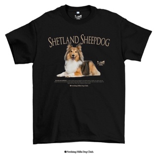 เสื้อยืดลาย Shetland Sheepdog ( เชทแลนด์ ชีพด็อก ) Classic Cotton Unisex by 【Nothing Hills】