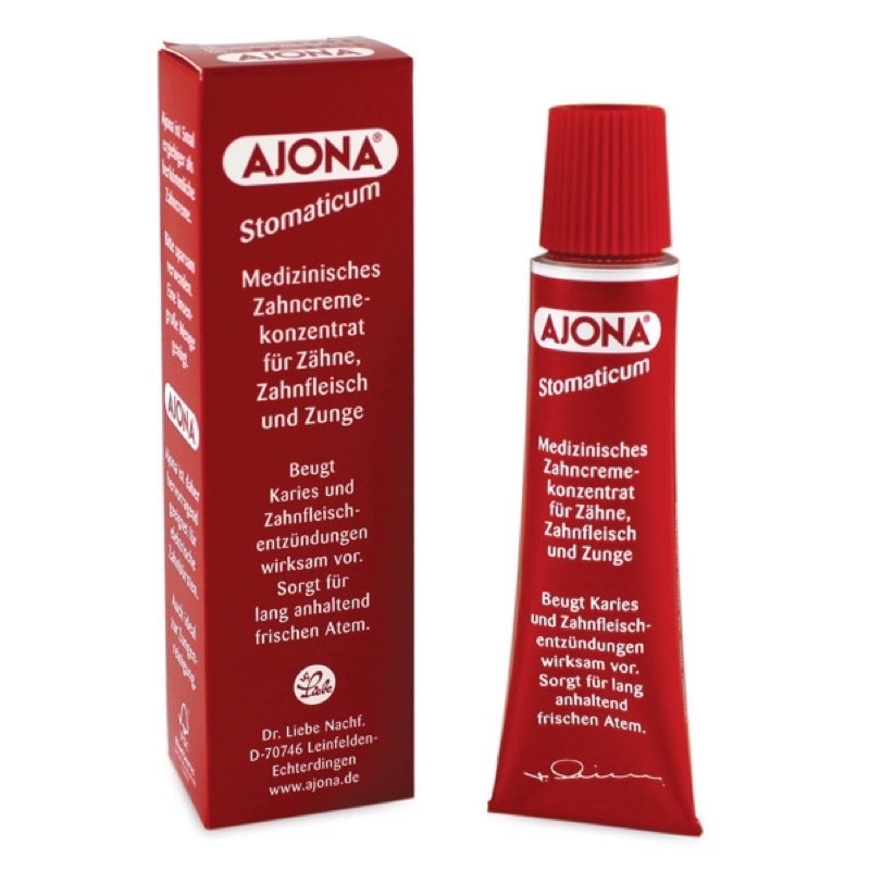 พร้อมส่ง🇩🇪 ยาสีฟัน AJONA ของเยอรมันแท้ เข้มข้นมาก  25 ml (ขนาดปกติ)