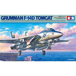 💥New💥 🏆 TAMIYA 61118 ชุดประกอบจำลองมาตราส่วน 1:48 GRUMMAN F-14D TOMCAT ต้องไปสร้างและทำสีเอง