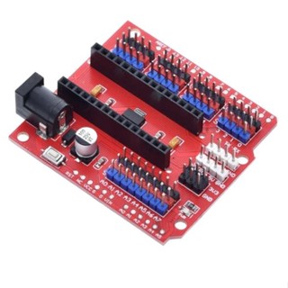 บอร์ดขยายขา Arduino NANO สีแดง Multipurpose Expansion Board Multipurpose Expansion Module Red Nano Shield