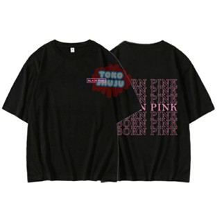 (Version) เสื้อยืดพิมพ์ลาย Rose BP Bornpink Concert 7 Lines Of Rear Screen สําหรับผู้หญิง